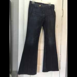 7 for all Mankind flare leg denim jeans sz 29